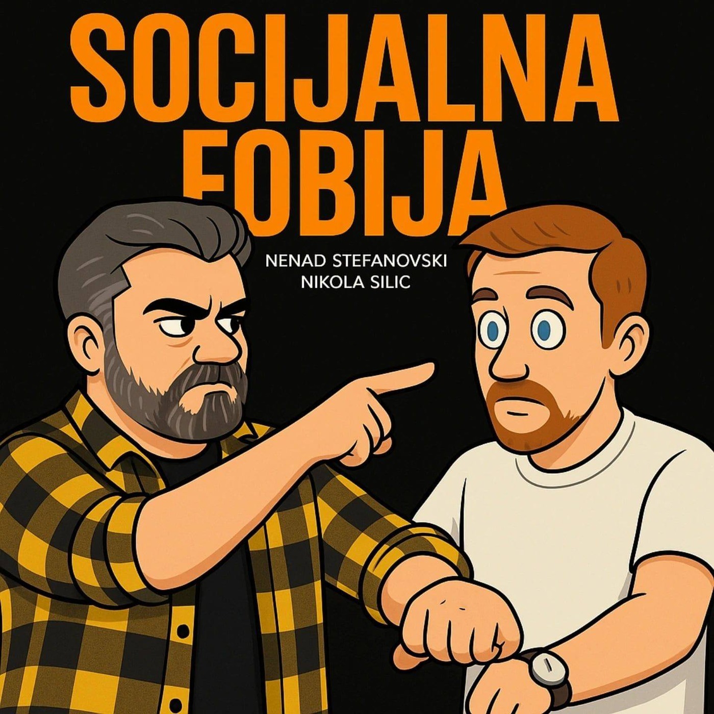 Ilustracija podcasta Socijalna Fobija